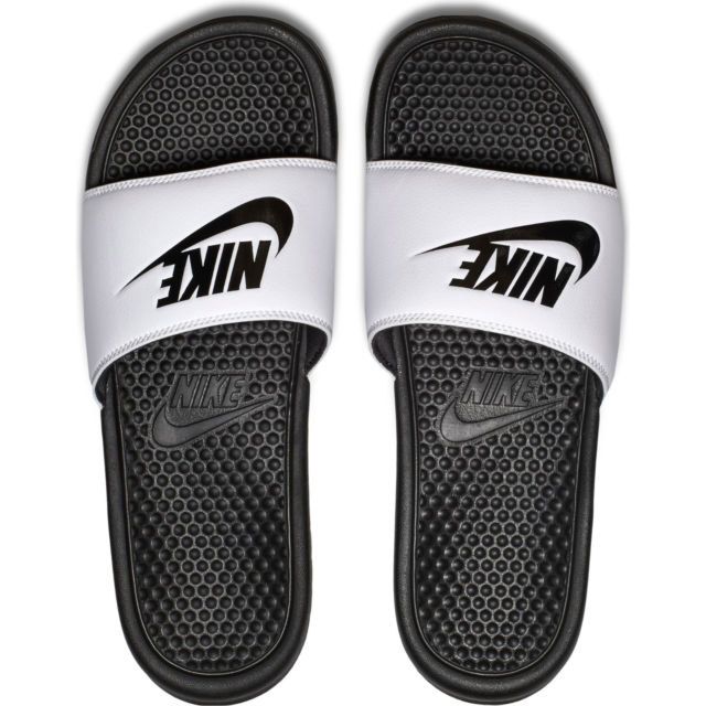 Nike Benassi JDI Slippers  Slippers - Maat 47.5 - Mannen - wit/zwart