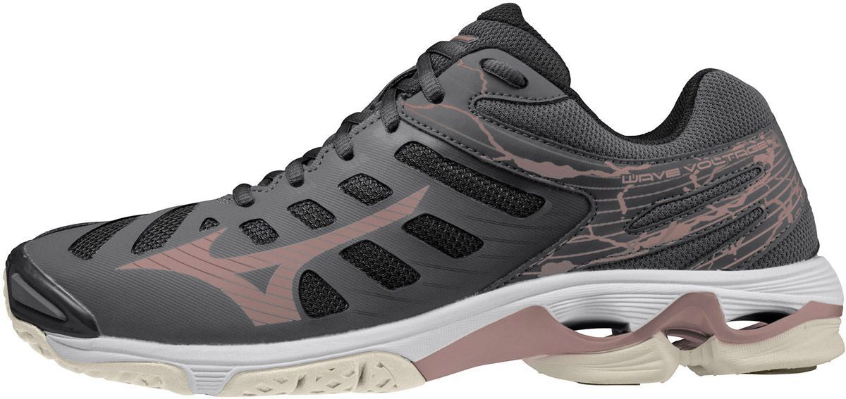 Mizuno Wave Voltage Dames - Sportschoenen - Volleybal - Indoor - bruin